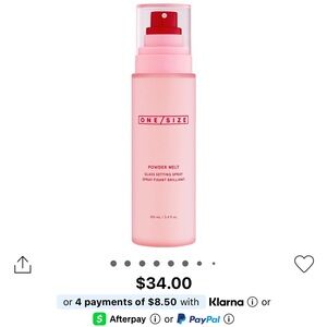 One Size Powder Melt Glass Setting Spray